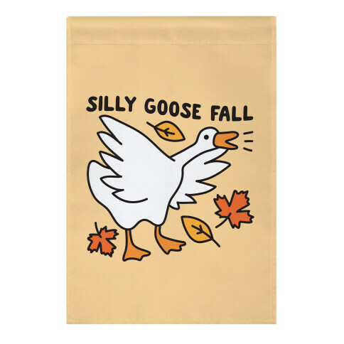 Silly Goose Fall Garden Flag