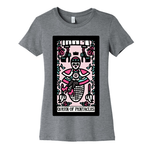 Creepy Cute Tarot: Queen of Pentacles Baba Yaga Womens T-Shirt