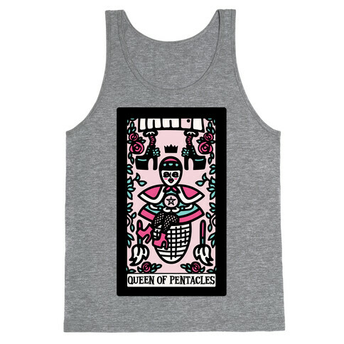 Creepy Cute Tarot: Queen of Pentacles Baba Yaga Tank Top