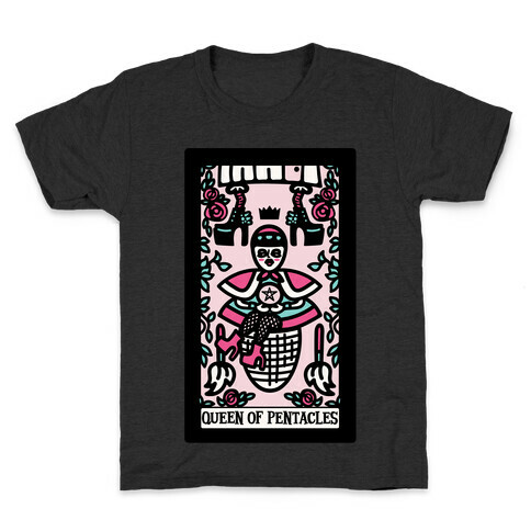 Creepy Cute Tarot: Queen of Pentacles Baba Yaga Kids T-Shirt