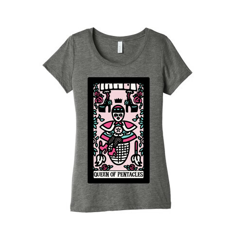 Creepy Cute Tarot: Queen of Pentacles Baba Yaga Womens T-Shirt