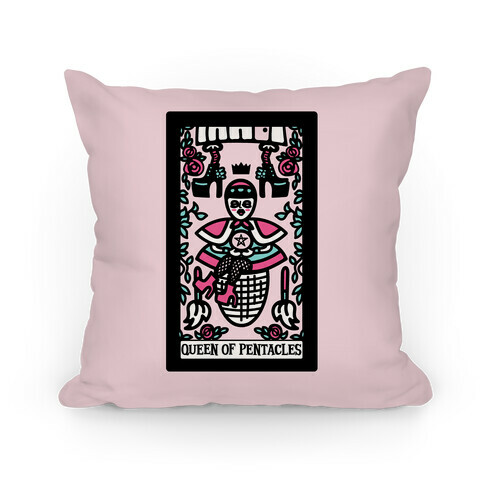 Creepy Cute Tarot: Queen of Pentacles Baba Yaga Pillow