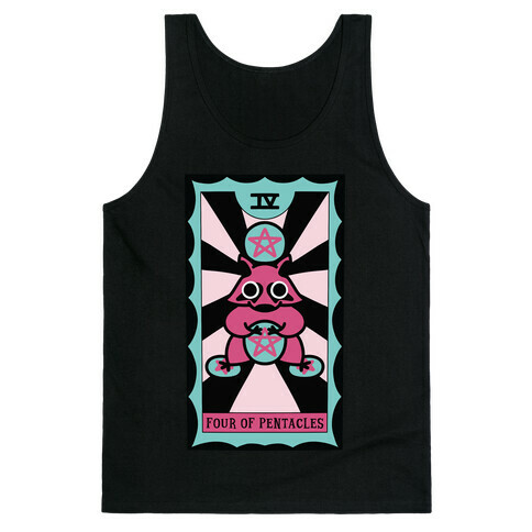 Creepy Cute Tarot: Four of Pentacles Tank Top