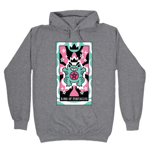 Creepy Cute Tarot: King of Pentacles Hooded Sweatshirt