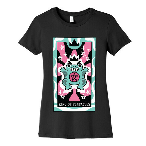 Creepy Cute Tarot: King of Pentacles Womens T-Shirt