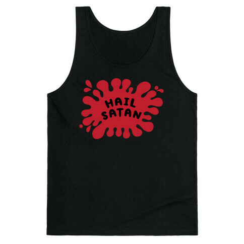 Hail Satan Splat Tank Top