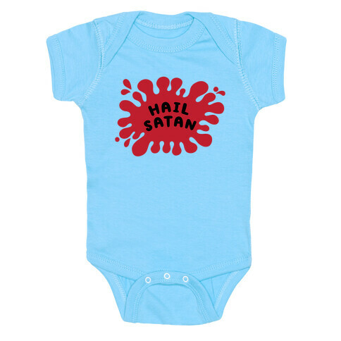 Hail Satan Splat Baby One-Piece