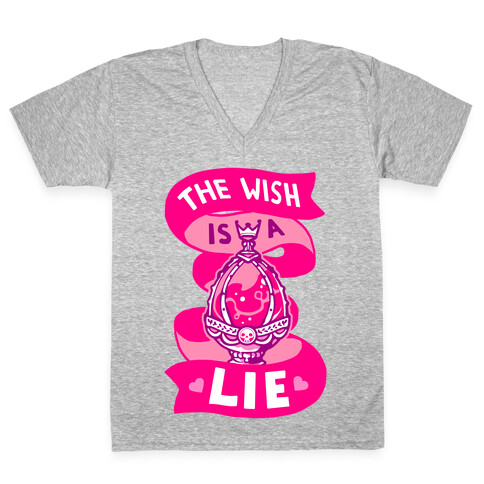 The Wish Is A Lie V-Neck Tee Shirt