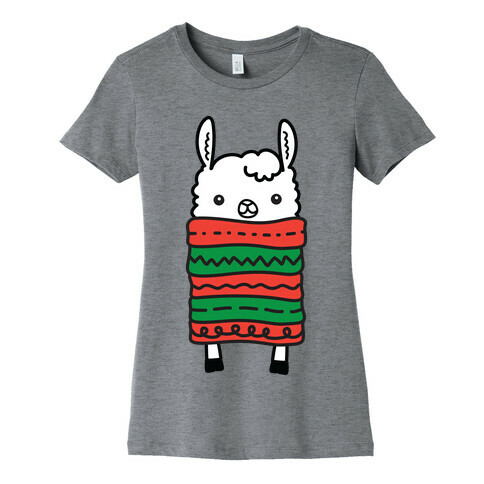 Long Llama Scarf Womens T-Shirt