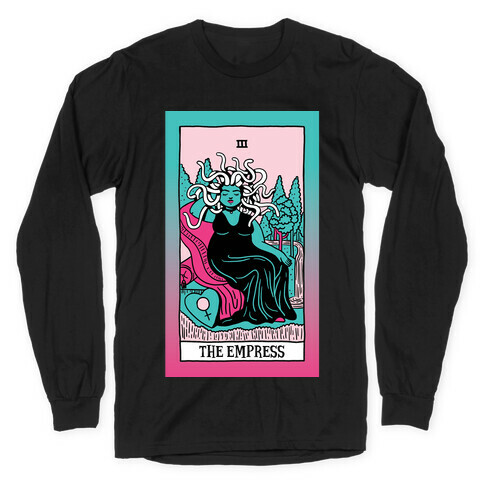 Creepy Cute Tarots: The Empress Medusa Long Sleeve T-Shirt