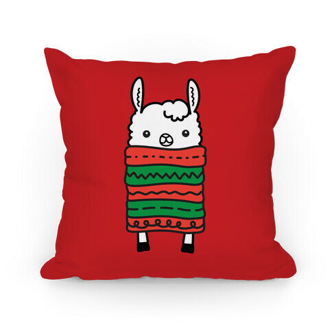 Long Llama Scarf Pillow