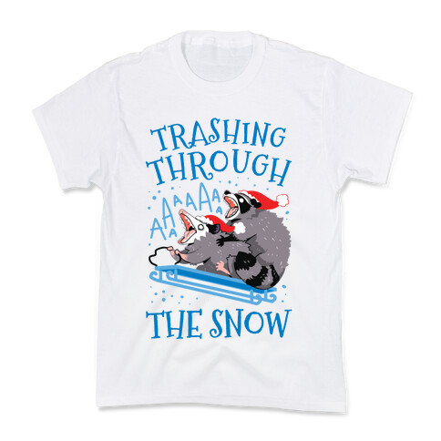 Trashing Through The Snow Kids T-Shirt