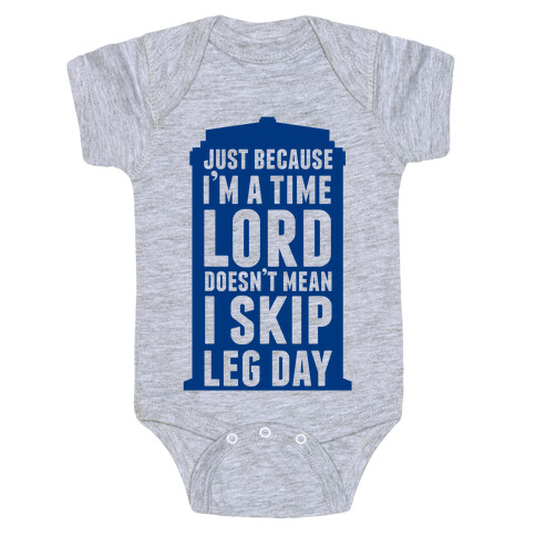 Time Lord Leg Day Baby One-Piece