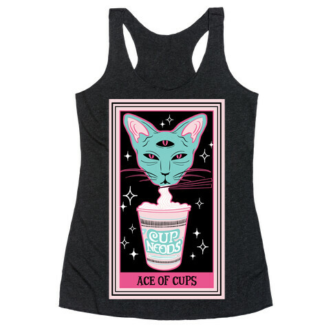 Creepy Cute Tarots: Ace of Cups Racerback Tank Top