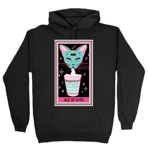 Creepy Cute Tarots: Ace of Cups Hooded Sweatshirt
