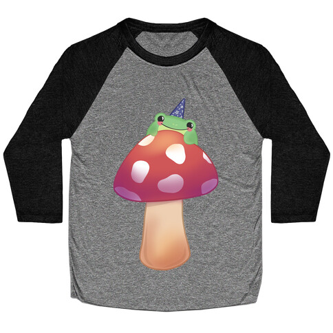 Magic Mushroom Frog Baseball Tee