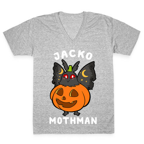 Jack-O-Mothman V-Neck Tee Shirt