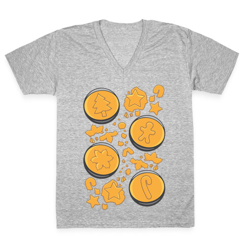 Holiday Honeycomb Candy Challenge Parody V-Neck Tee Shirt