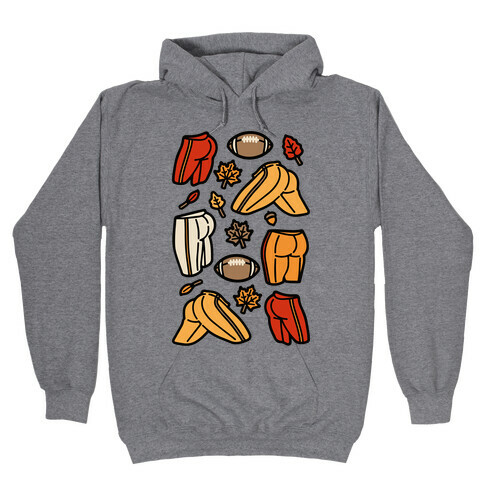 Fall Football Butts  Hooded Sweatshirt