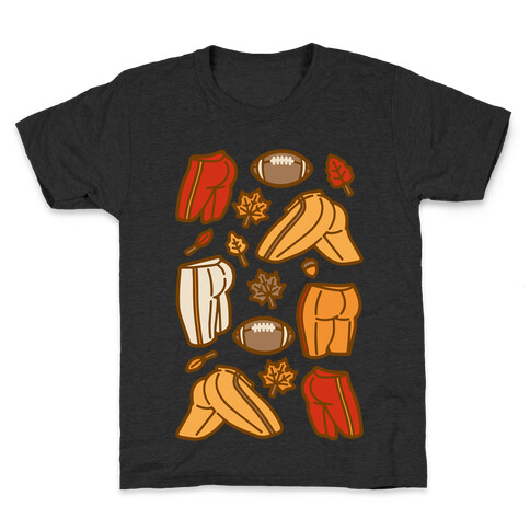 Fall Football Butts  Kids T-Shirt