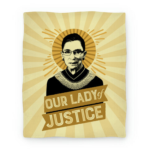 RBG: Our Lady Of Justice Blanket