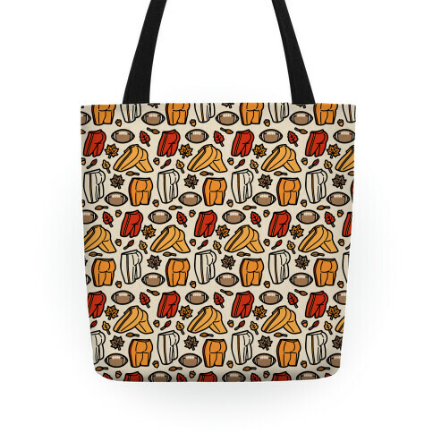 Fall Football Butts  Tote