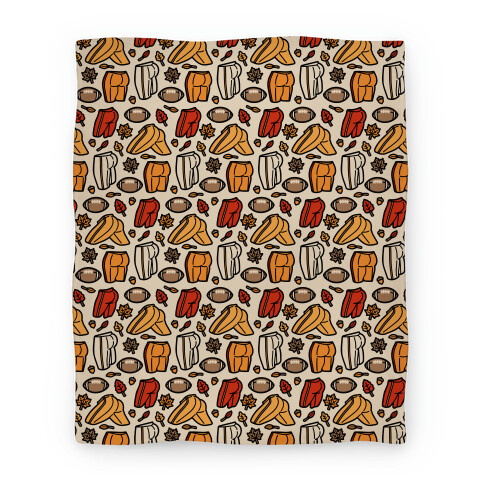 Fall Football Butts  Blanket