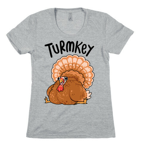 Turmkey Derpy Turkey Womens T-Shirt