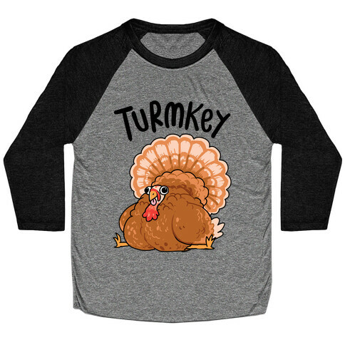 Turmkey Derpy Turkey Baseball Tee