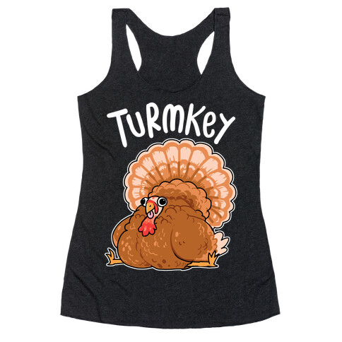 Turmkey Derpy Turkey Racerback Tank Top