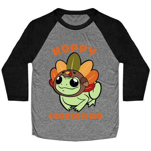 Hoppy Frogsgiving Baseball Tee