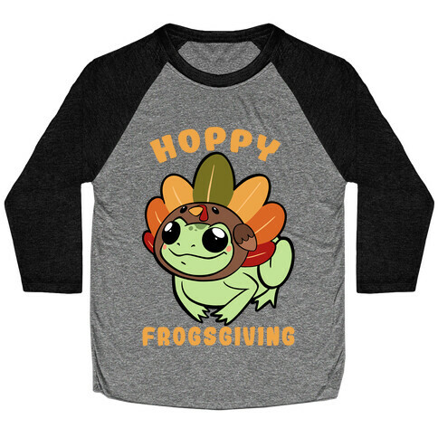 Hoppy Frogsgiving Baseball Tee