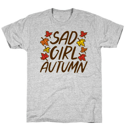 Sad Girl Autumn T-Shirt