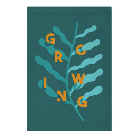 Growing Plant Frond Garden Flag