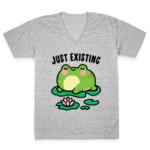 Just Existing V-Neck Tee Shirt