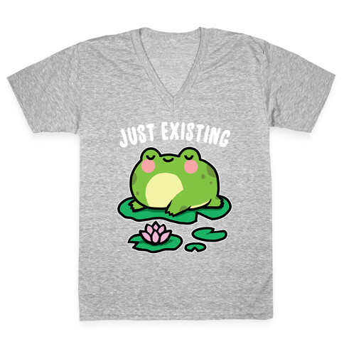 Just Existing V-Neck Tee Shirt