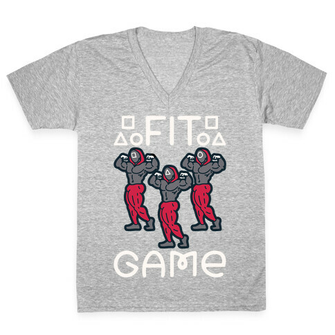 Fit Game Parody V-Neck Tee Shirt