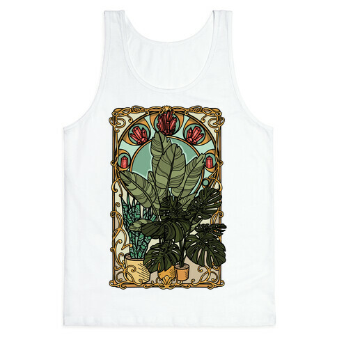 Art Nouveau House Plants Tank Top