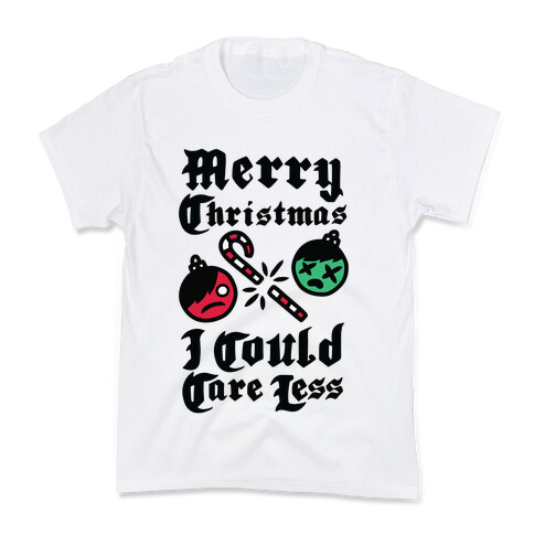 Merry Christmas, I Could Care Less Kids T-Shirt