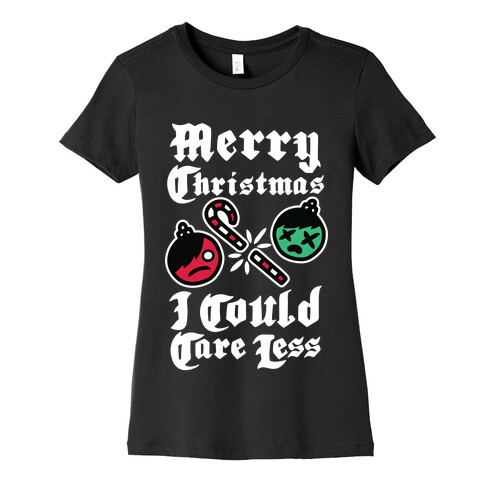 Merry Christmas, I Could Care Less Womens T-Shirt