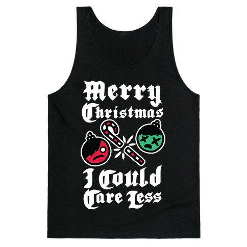 Merry Christmas, I Could Care Less Tank Top