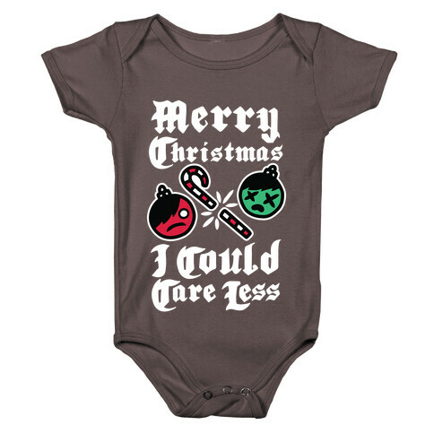 Merry Christmas, I Could Care Less Baby One-Piece