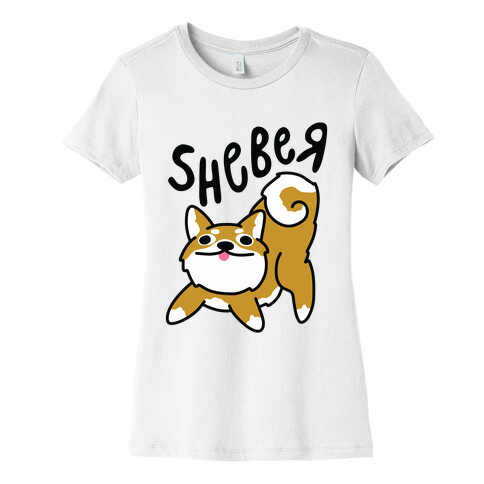 Sheber Derpy Shiba Womens T-Shirt