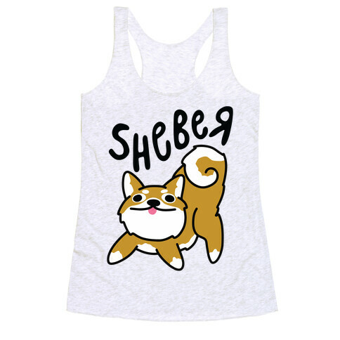 Sheber Derpy Shiba Racerback Tank Top