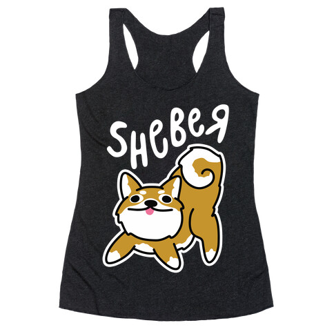 Sheber Derpy Shiba Racerback Tank Top