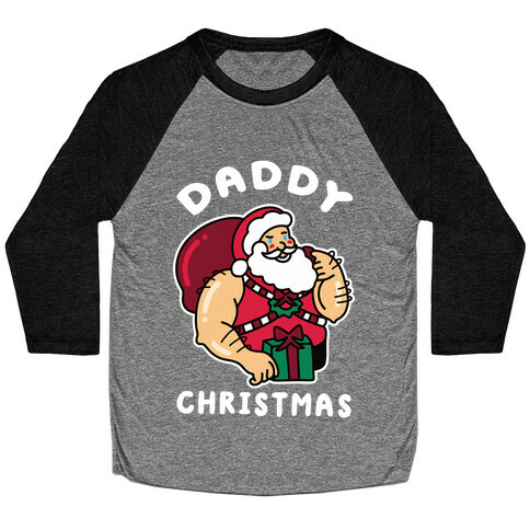 Daddy Christmas Baseball Tee