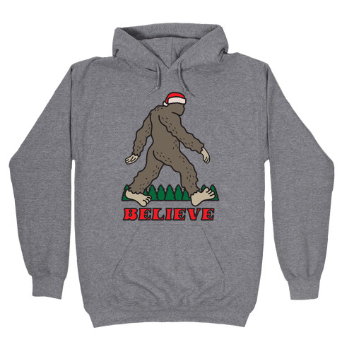 Santa Sasquatch Hooded Sweatshirt