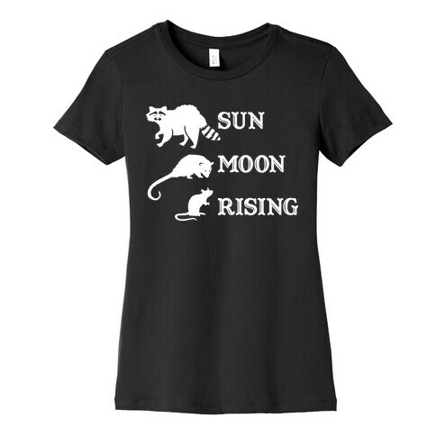 Big Three Astrology Trash Animals Womens T-Shirt