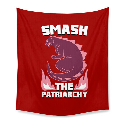 Smash the Patriarchy - Godzilla Tapestry