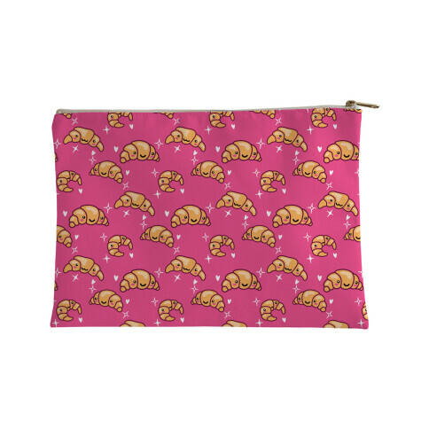 Kawaii Croissant Pattern Accessory Bag